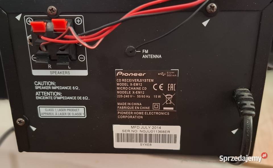 Mini wieża Pioneer XEM 12 USB Wadowice