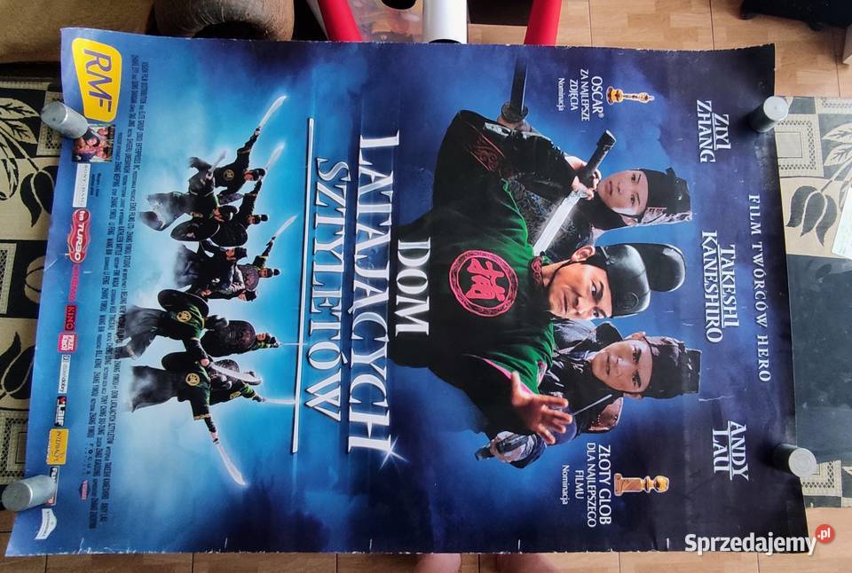 Plakat kinowy DOM LATAJĄCYCH SZTYLETÓW wym98x68 mazowieckie