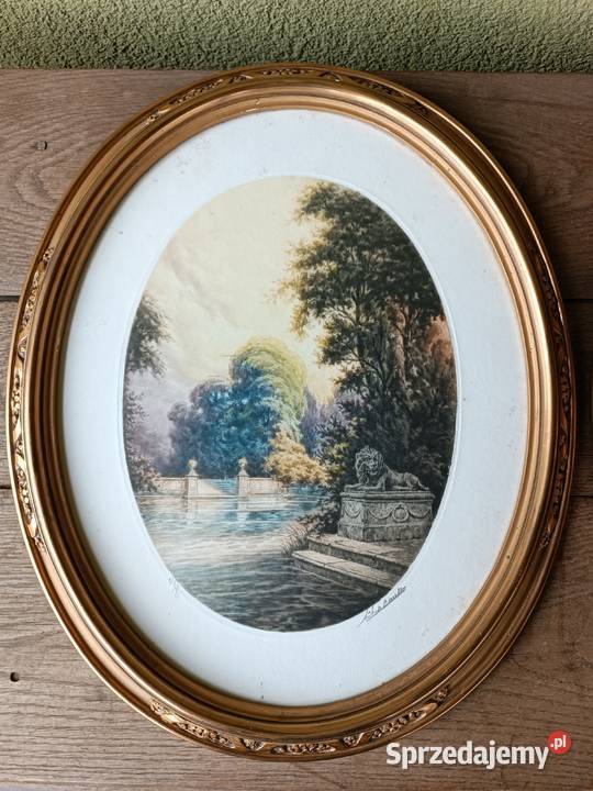 Stare Litografie L Lacault Rękodzieło Rękodzieło