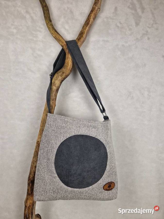 Torba handmade szary melanż Wrocław