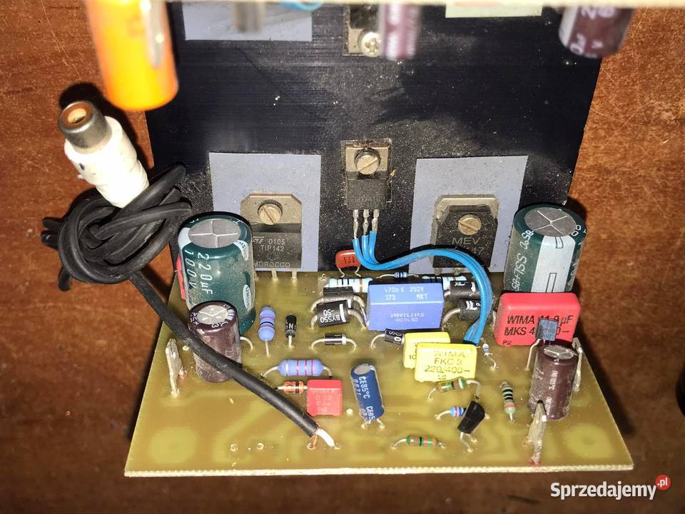 Wzmacniacz 120W DIY końcówka mocy kondensatory śląskie