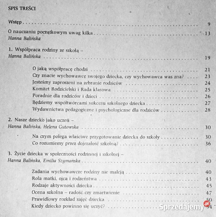 Moje dziecko uczeń Hanna Balińska Chełm