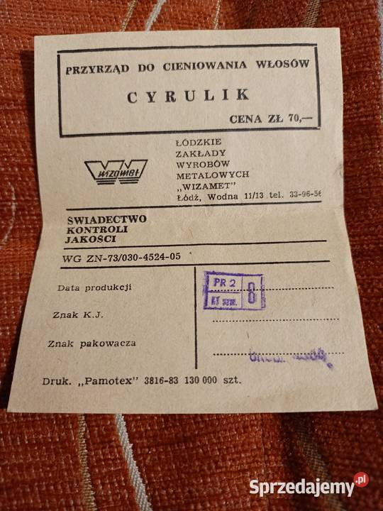 Cyrulik Przyrząd do cieniowania włosów Poznań