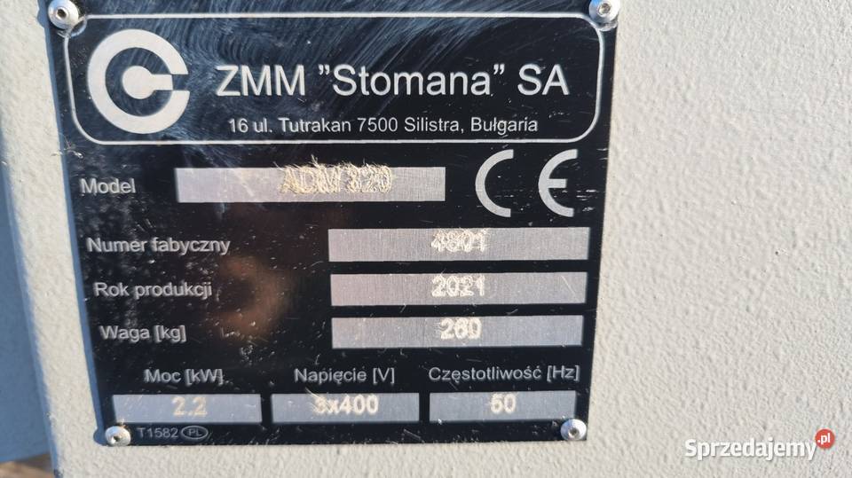 wyrówniarko grubościówka STOMANA ADM 320 Karsin