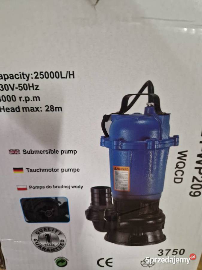 Pompa powierzchniowa Eurotech 3750 wat Etwp209 Głogowa sprzedam