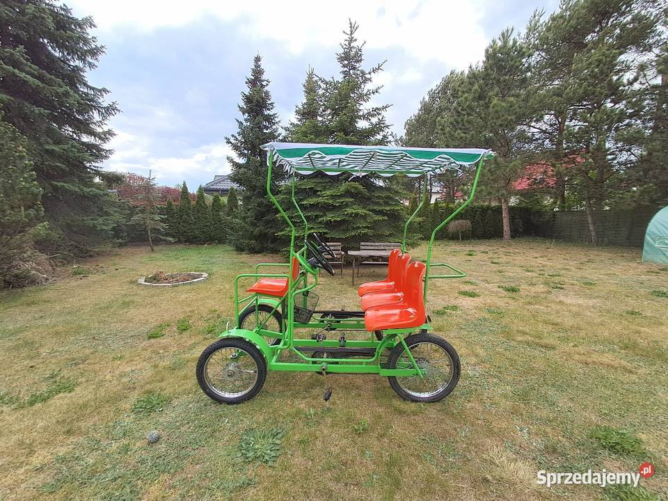 Rower 4 osobowy 4 kołowy rodzinny rekreacyjny Mroków
