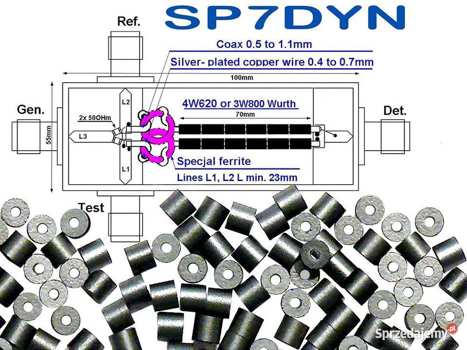 Rdzeń ferrytowy perełka dławik Wurth 50 Ozorków
