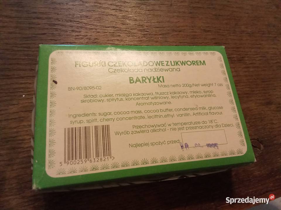 Opakowanie wedel baryłkach lata 90te Vintage Warszawa