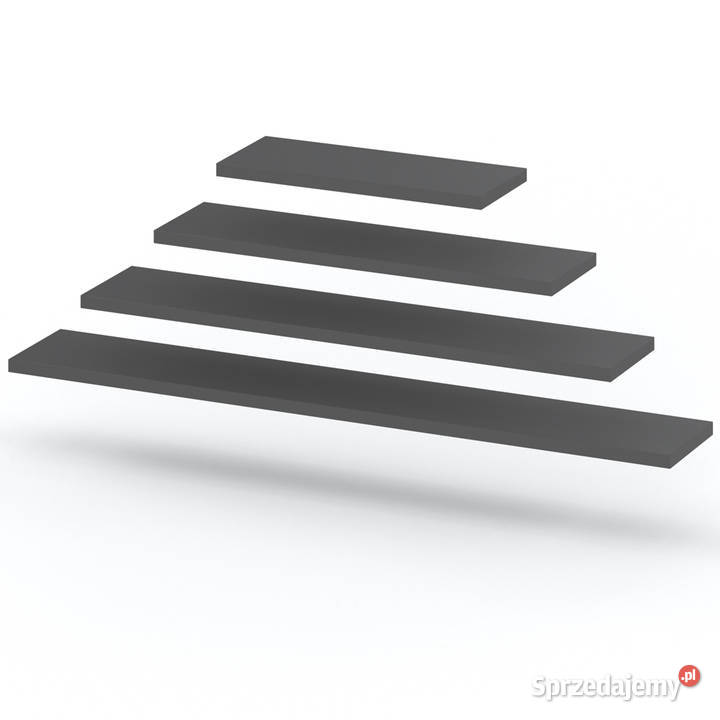 Półka Wisząca Ścienna Na Książki Dzieci Szary