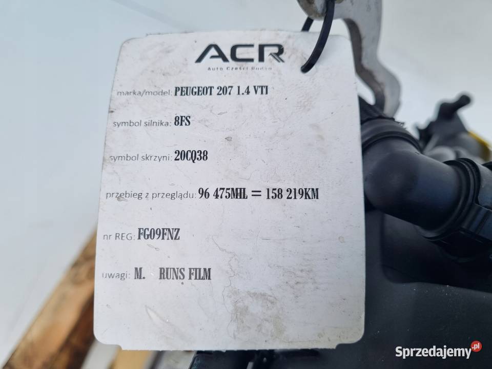 SILNIK KOMPLET Citroen C3 II 14 16V VTI Rudka