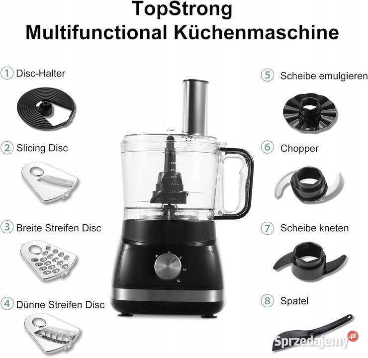 Robot kuchenny TopStrong HGM421 800 W czarny Pozostałe Myszyniec