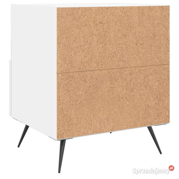 Szafka nocna biała 40x35x475 materiał Nocne Warszawa