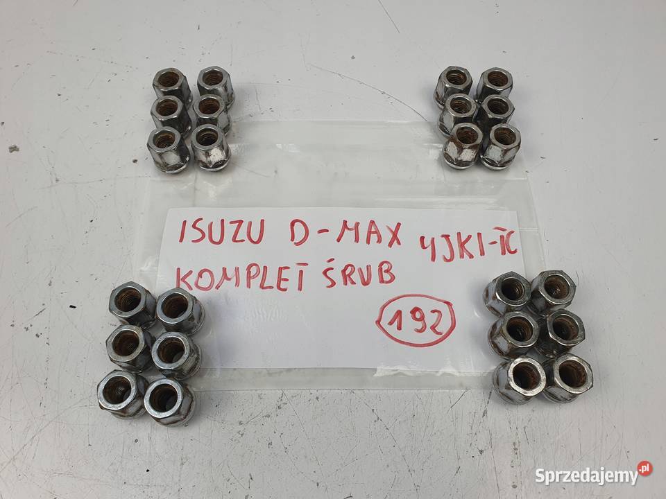 NAKRĘTKI DO KÓŁ ŚRUBY ŚRUBA NAKRĘTKA Isuzu D II Chełm sprzedam