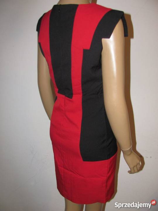 sukienka CKOUTURE r M czarnoczerwona