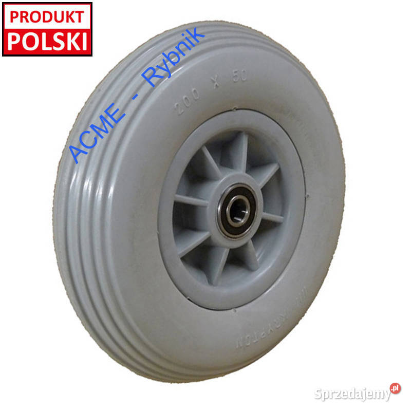 Koło Poliuretanowe Pełne 200 mm Oś 10 mm śląskie Rybnik sprzedam