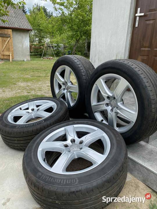 Felgi aluminiowe AUDI 18 5x112 opony Continental Pionki
