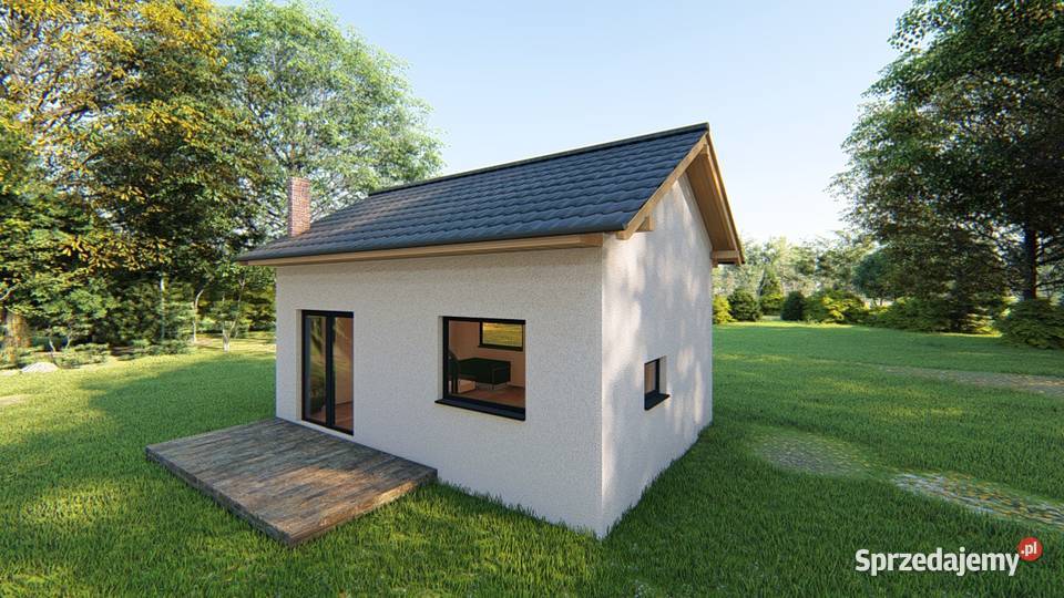 Projekt domu ZG50 na zgłoszenie 5m na ROD śląskie Sosnowiec