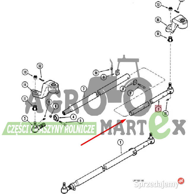 1302686C1 KOŃCÓWKA DRĄŻKA LH CNH Wichrów