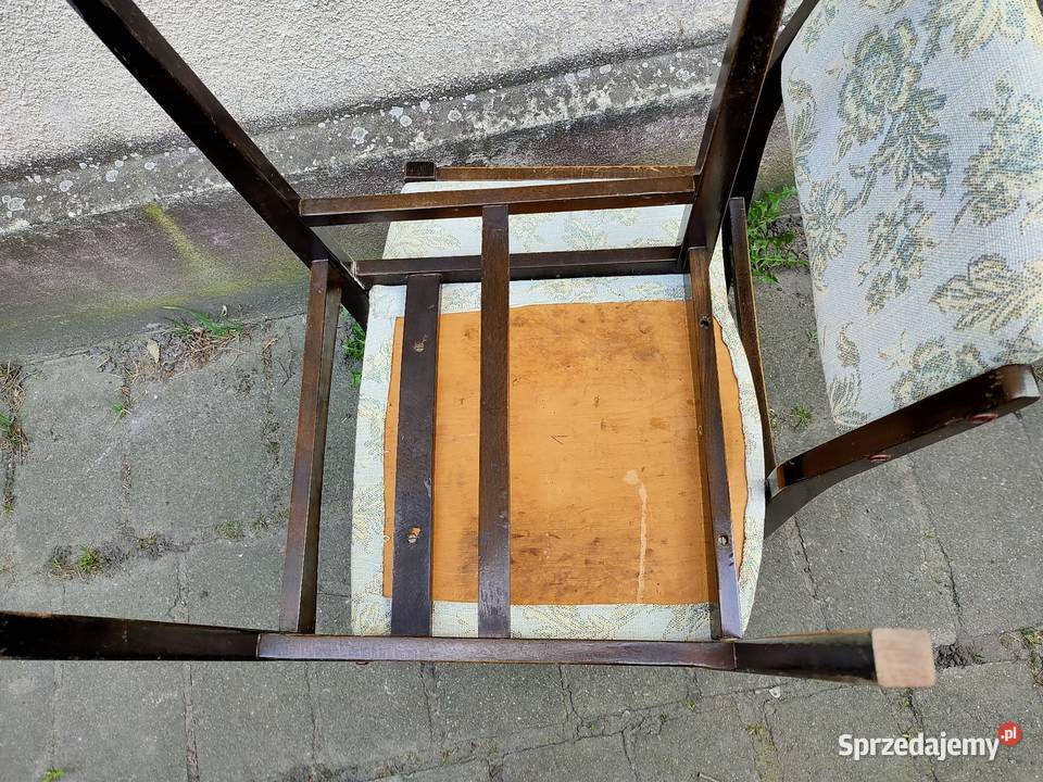 Dwa krzesła z epoki PRL 779 wielkopolskie Kościan