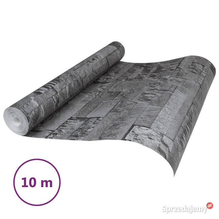 Tapeta 3D z wzorem kamieni czarna 10x053 m Dom i Ogród