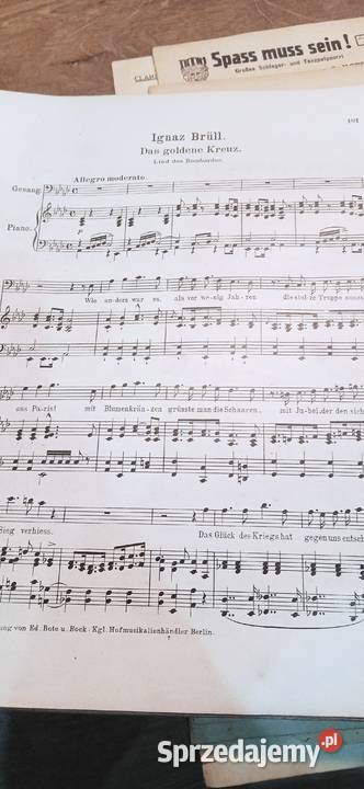 Nuty różne druk niemiecki Pozostałe Andrychów