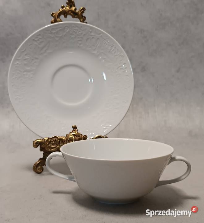HUTSCHENREUTHER Bulionówka Biała Porcelana Augustów