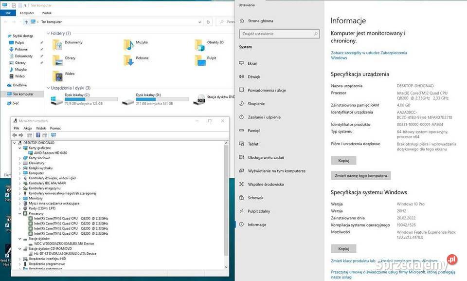 OKAZJA komp GTAV INTEL QUAD 4x2338GB ram500GBAMD Przygodziczki