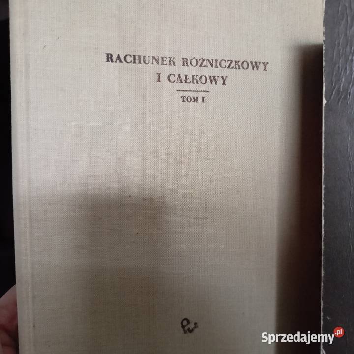 Rachunek różniczkowy całkowy książki wysyłka pomorskie Gdańsk