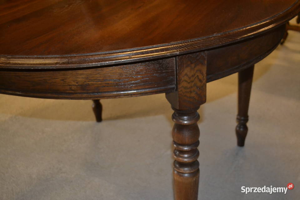 stół okrągły francuski lity dąb Będzin sprzedam
