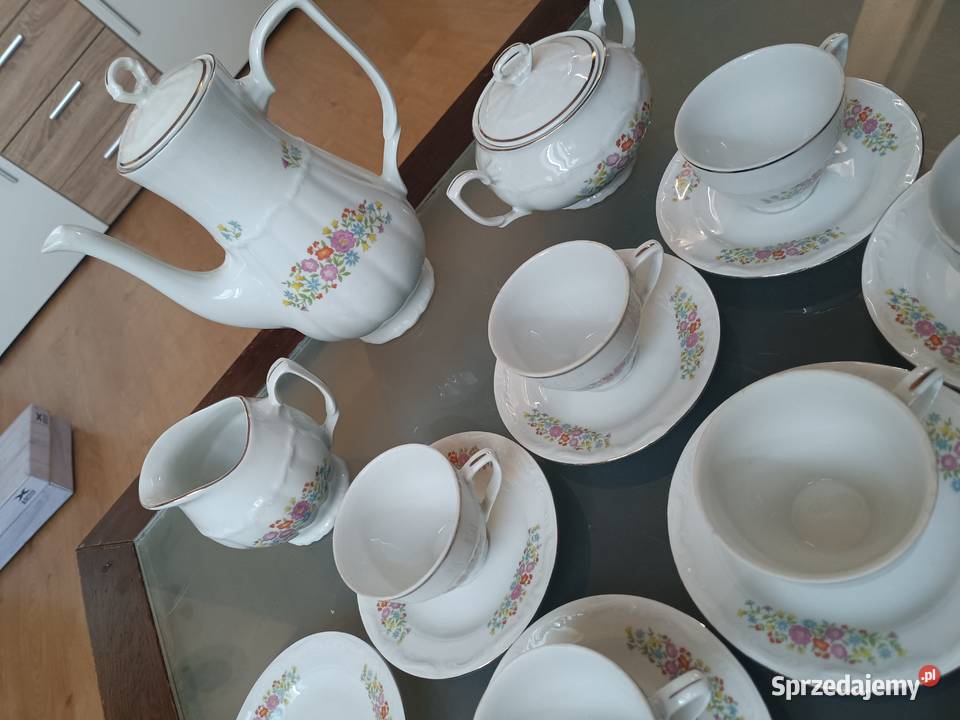 Serwis kawowy Stara porcelana Porcelana i szkło Tychy