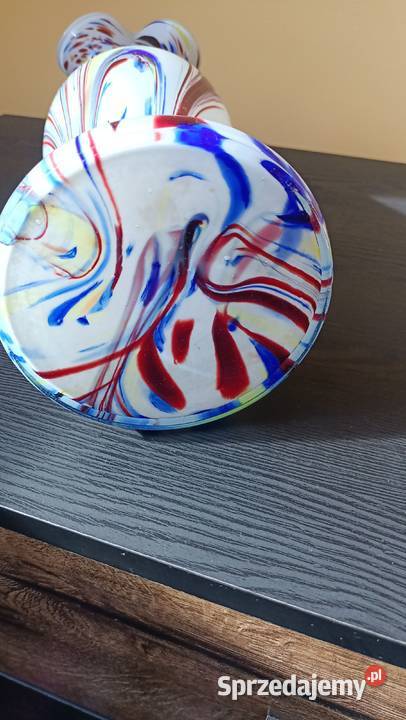 Wazon szkło artystyczne lata 60 70 te XX w Zamość