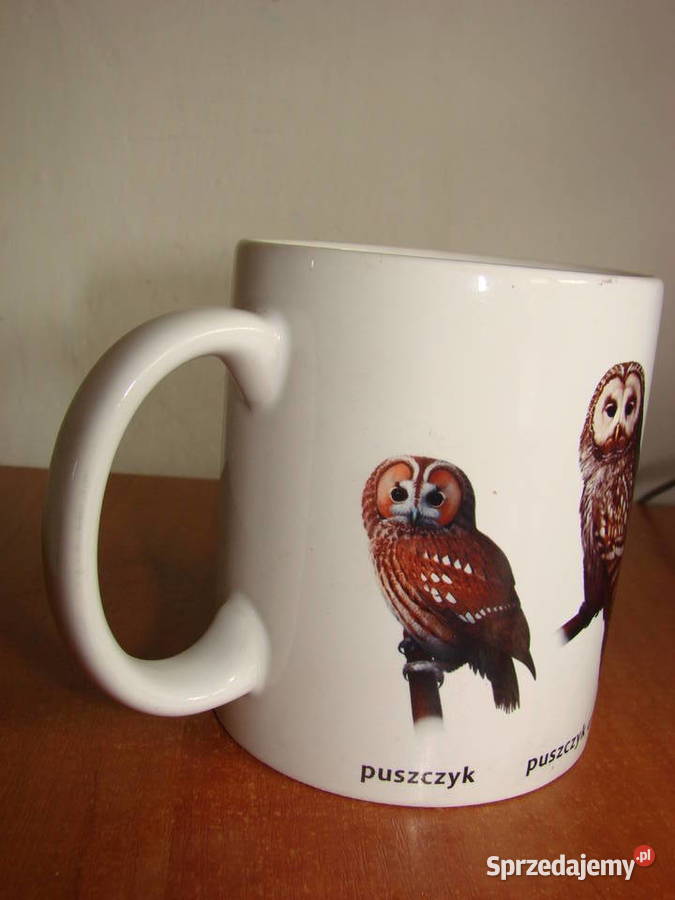 Sowy ceramiczny kubek pomorskie Pruszcz Gdański