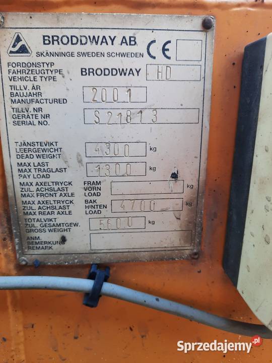 Zamiatarka elewatorowa Broddway Hd Senior