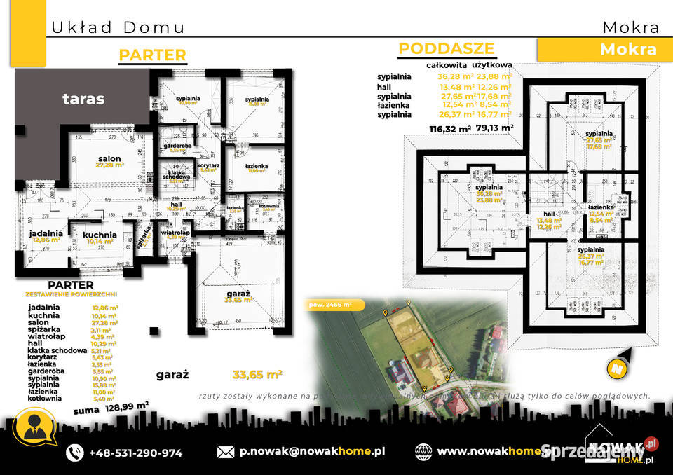 Dom Mokra PREMIUM Nowoczesna elegancja alarm
