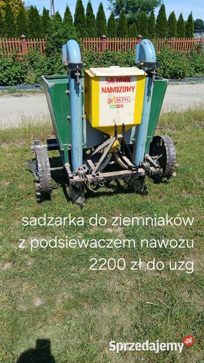 Sadzarka do ziemniaków z podsiewaczem nawozu Glinnik