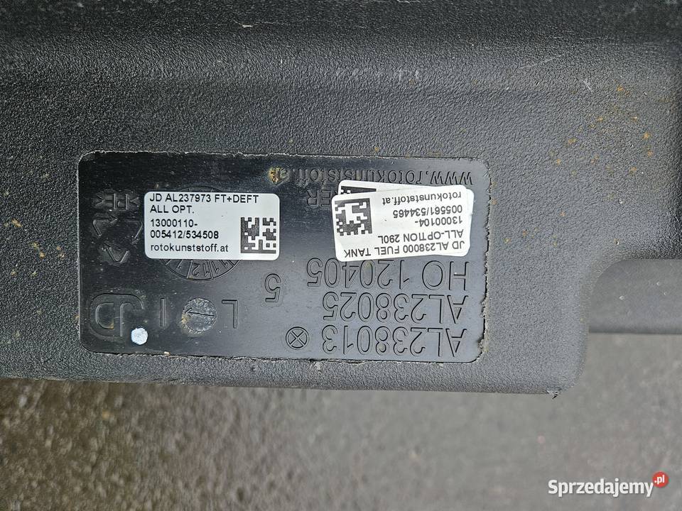 Zbiornik Paliwa John Deere Adblue Diesel Bak Pozostałe Szprotawa