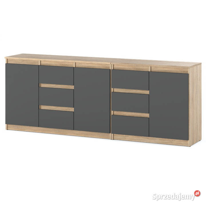 Komoda Pojemna Do Salonu Sypialni 6 Szuflad 200 Elbląg
