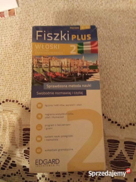 Fiszki plus włoski średnio zaawansowanych poziom Warszawa sprzedam