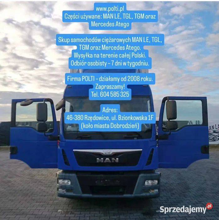 MAN TGL TGM Euro 3456 na części Wysyłka 7 dni sprzedam