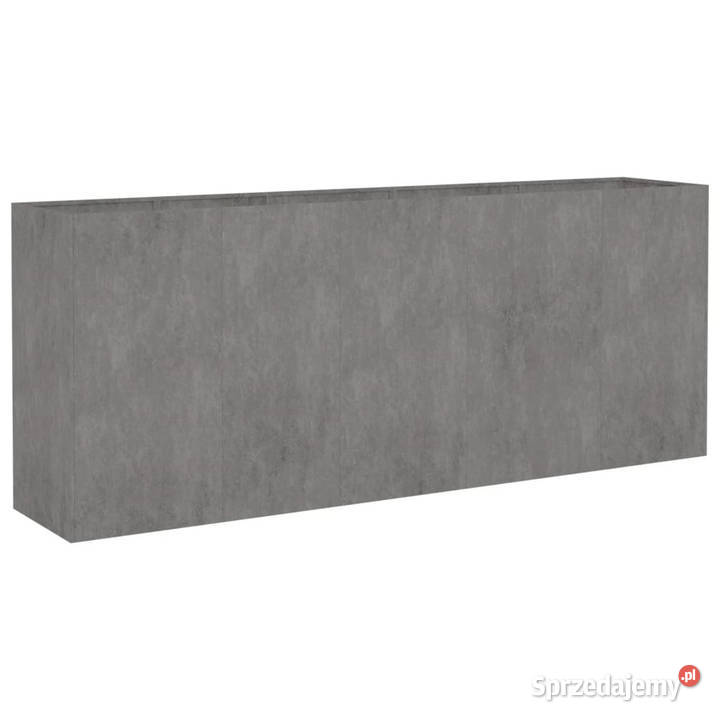 Podwyższona donica 200x40x80 stal kortenowska Warszawa