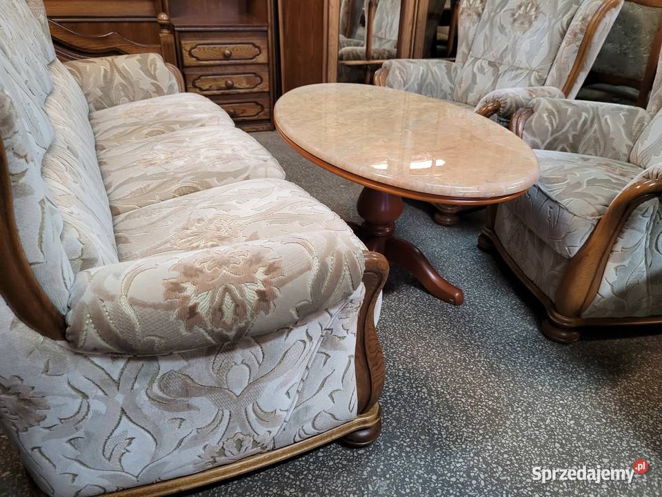 Sofa niemiecka z 2 fotelami Augustów