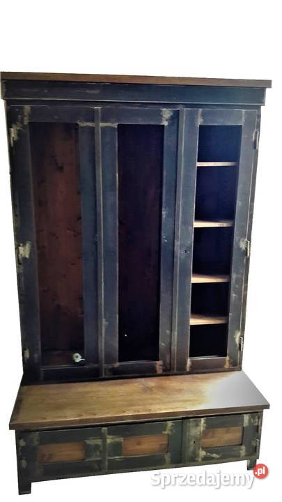 Industrialna Szafagarderoba do przedpokoju loft Warszawa