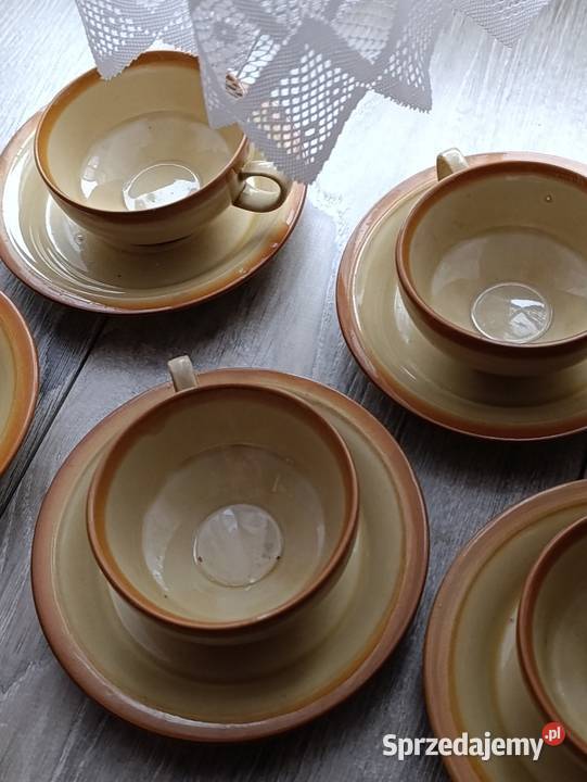 serwis kawowy Saba na 6 osób porcelit Chodzież Poznań
