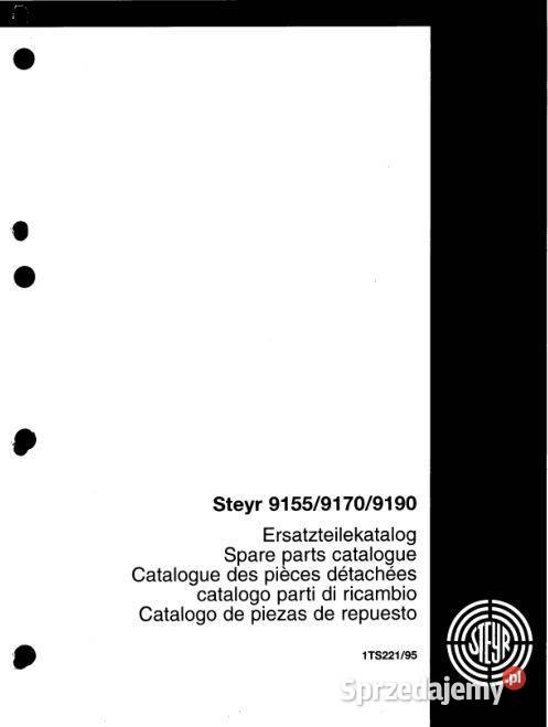Steyr 9155 9170 9190 katalog części motoryzacja, transport Kielce