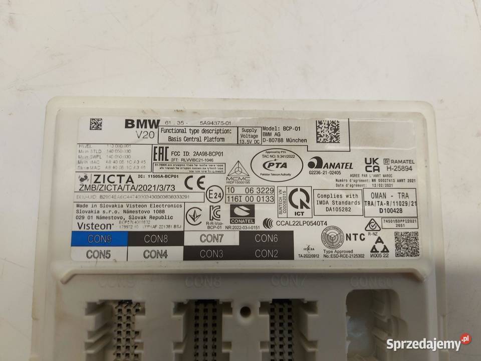 BMW iX1 X1 U11 Moduł komfortu 5A94375 sprzedam