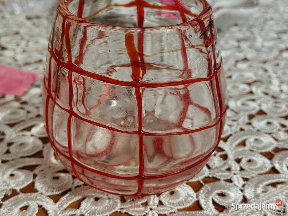 Świecznik Vintage Murano Porcelana i szkło Legnica