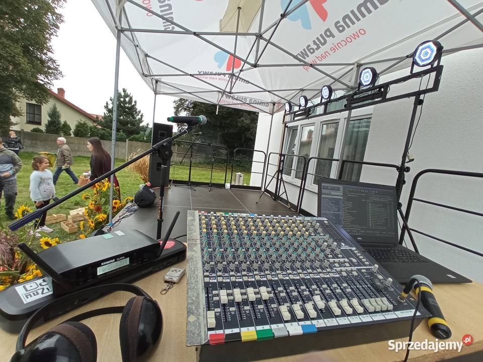Nagłośnienie estradowe sprzęt DJ kolumny światła Puławy