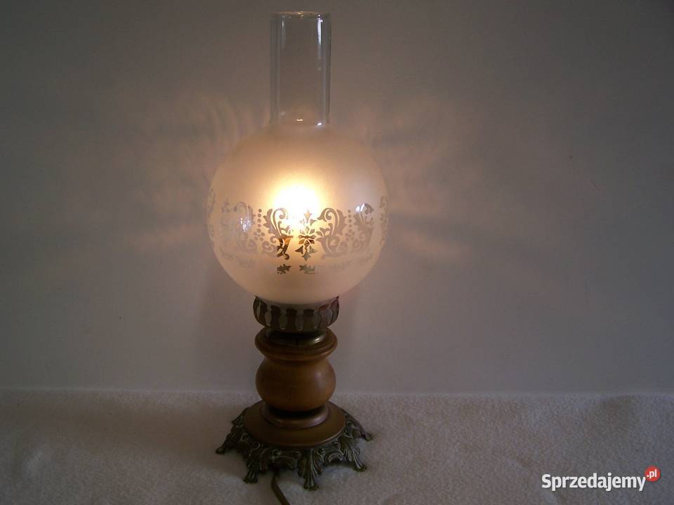 Lampa stołowa nocna w stylu retro elektryczna