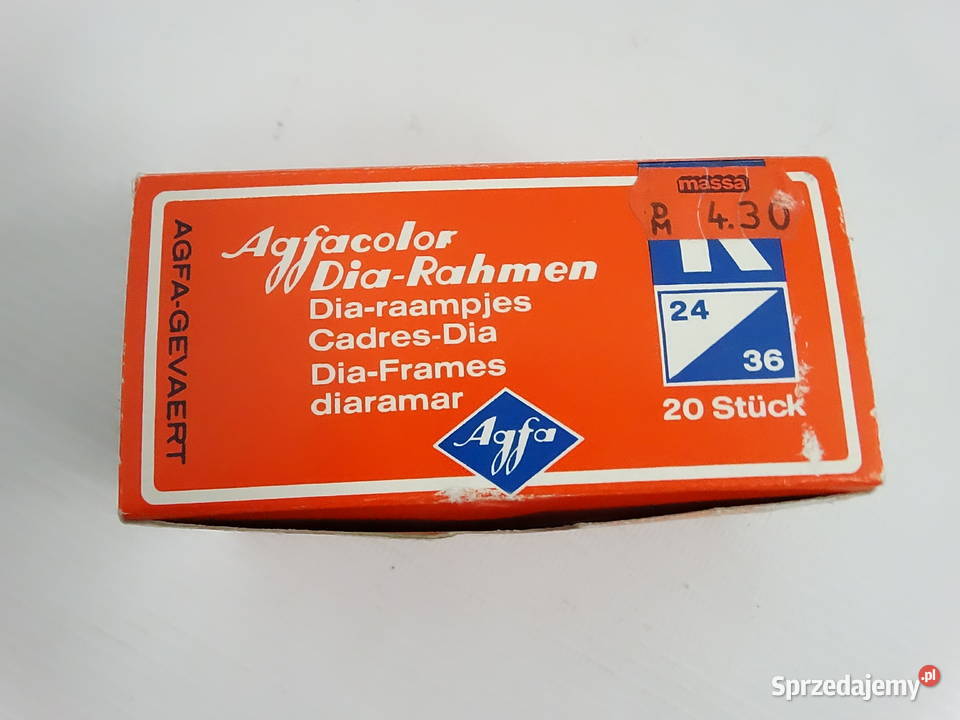 Vintage ramki do slajdów AGFA 1976 r Zestaw 32 Biłgoraj