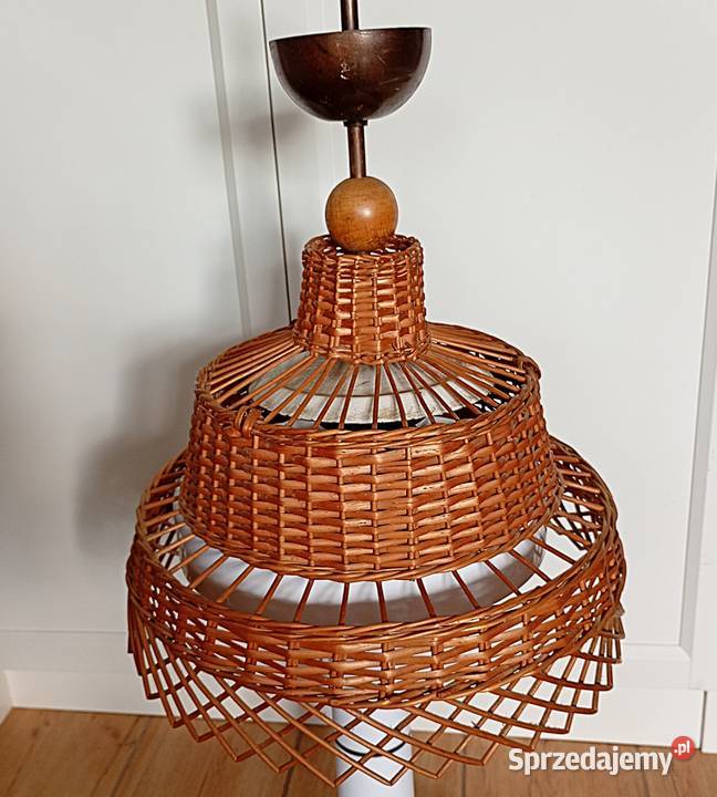 lampa wiklinowa PRL Bukowno